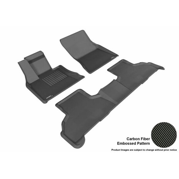 U-Ace, Inc U Ace L1BM05501509 3D Maxpider All 2 Row Custom Fit Kagu Black Floor Mat for 2014-2016 BMW X5 F15 Mo L1BM05501509 - main